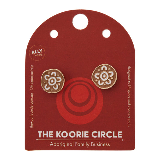 Brown Campfire Studs