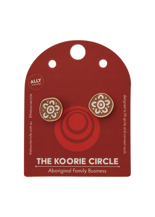 Brown Campfire Studs