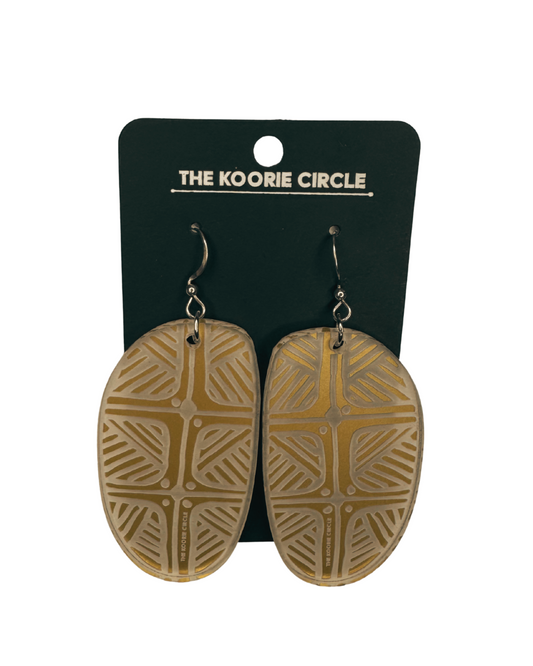 Small Gold Coolamon Earrings