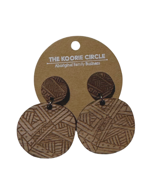 Spotted Gum Koorie Pebbles Earrings