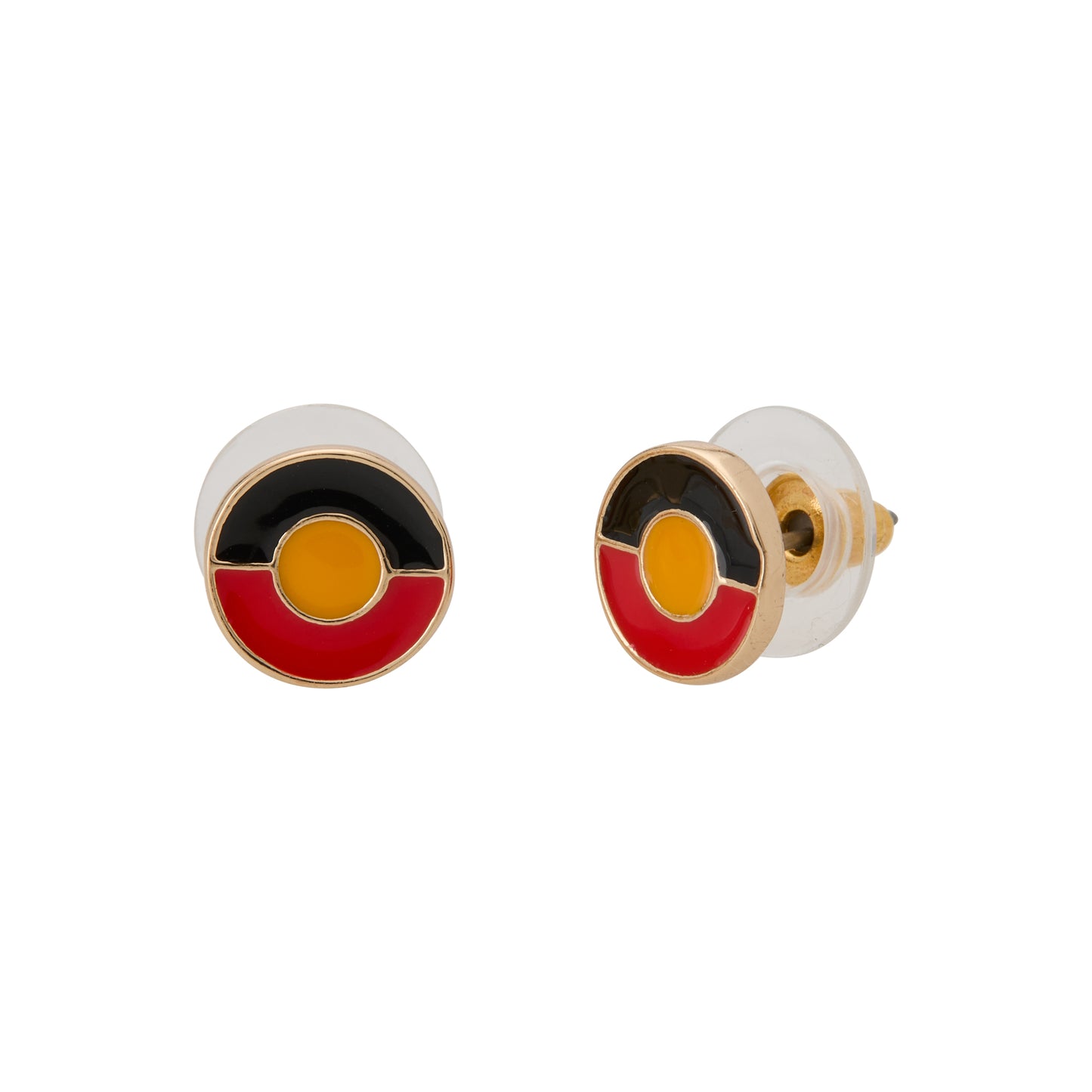 Aboriginal Circle Flag Studs