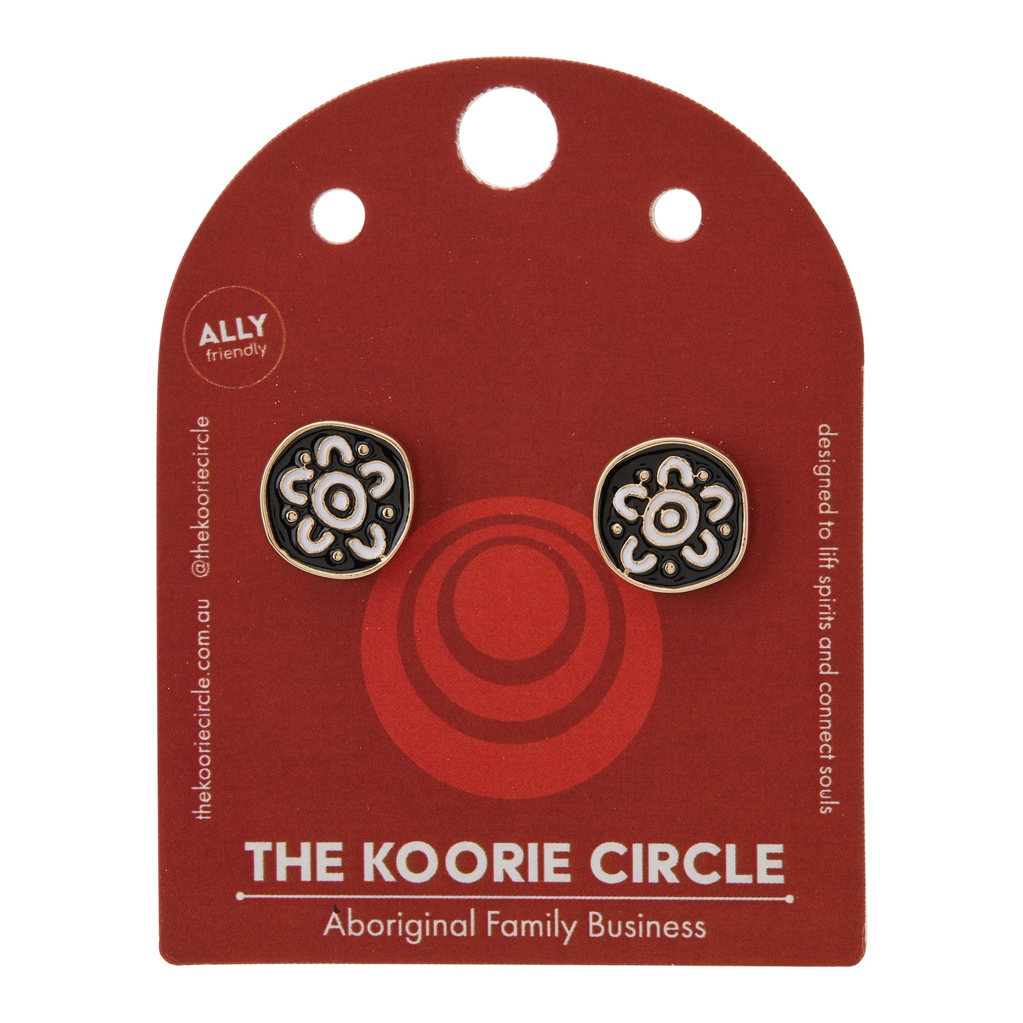 Black Campfire Studs