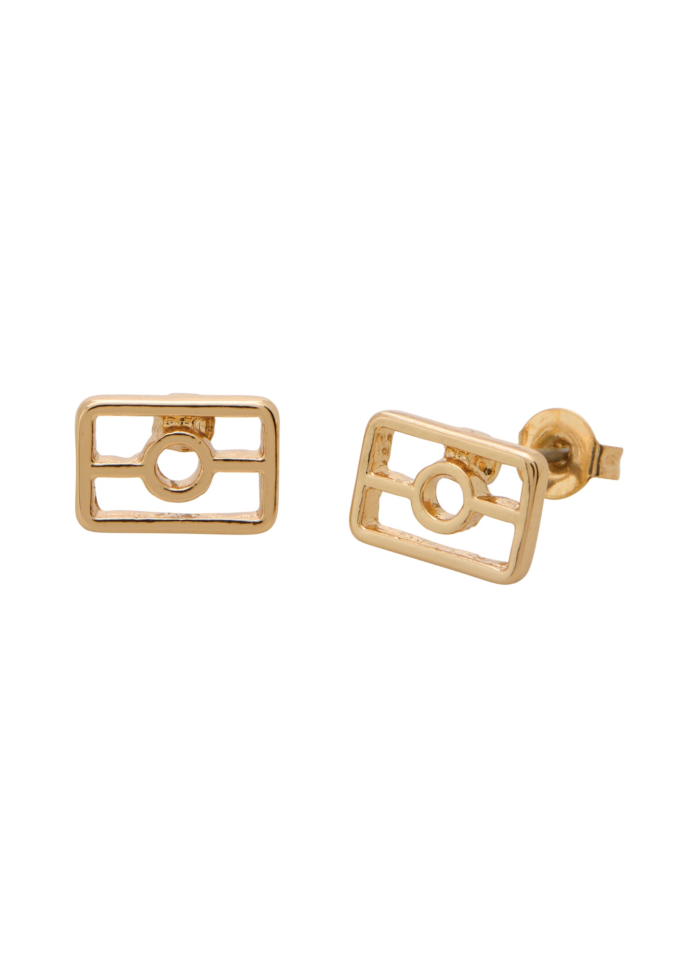 Gold Flag outline studs