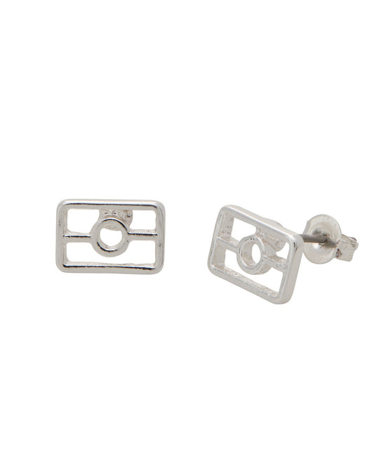 Silver Flag outline studs